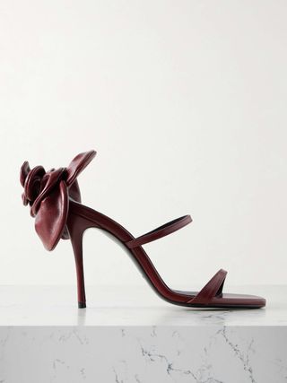 Appliquéd Leather Sandals