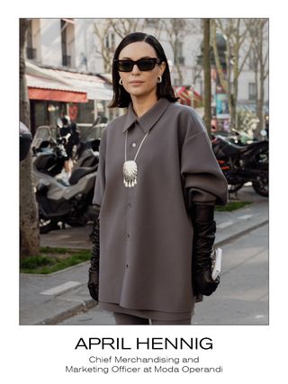 april hennig at paris fashion week for moda operandi