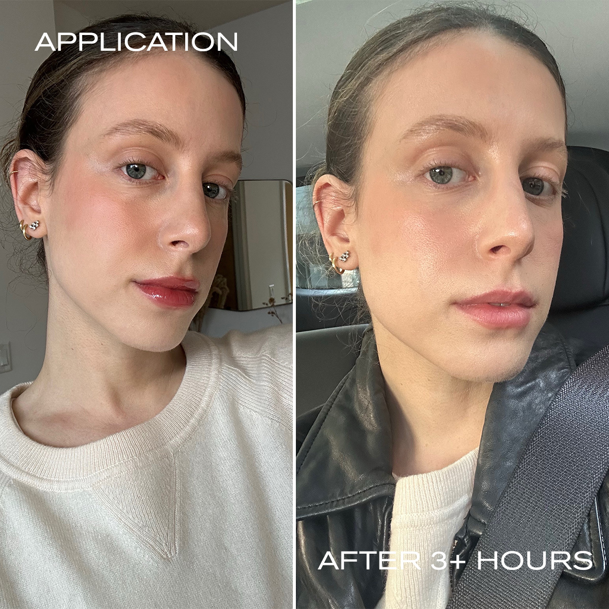 Jamie Schneider testing long-lasting lip liners