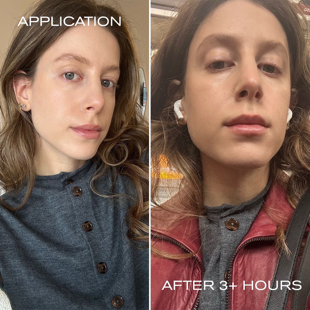 Jamie Schneider testing long-lasting lip liners