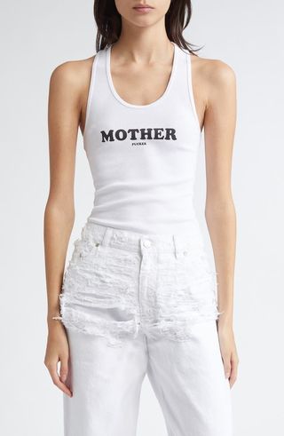 Mother F**ker Rib Graphic Tank