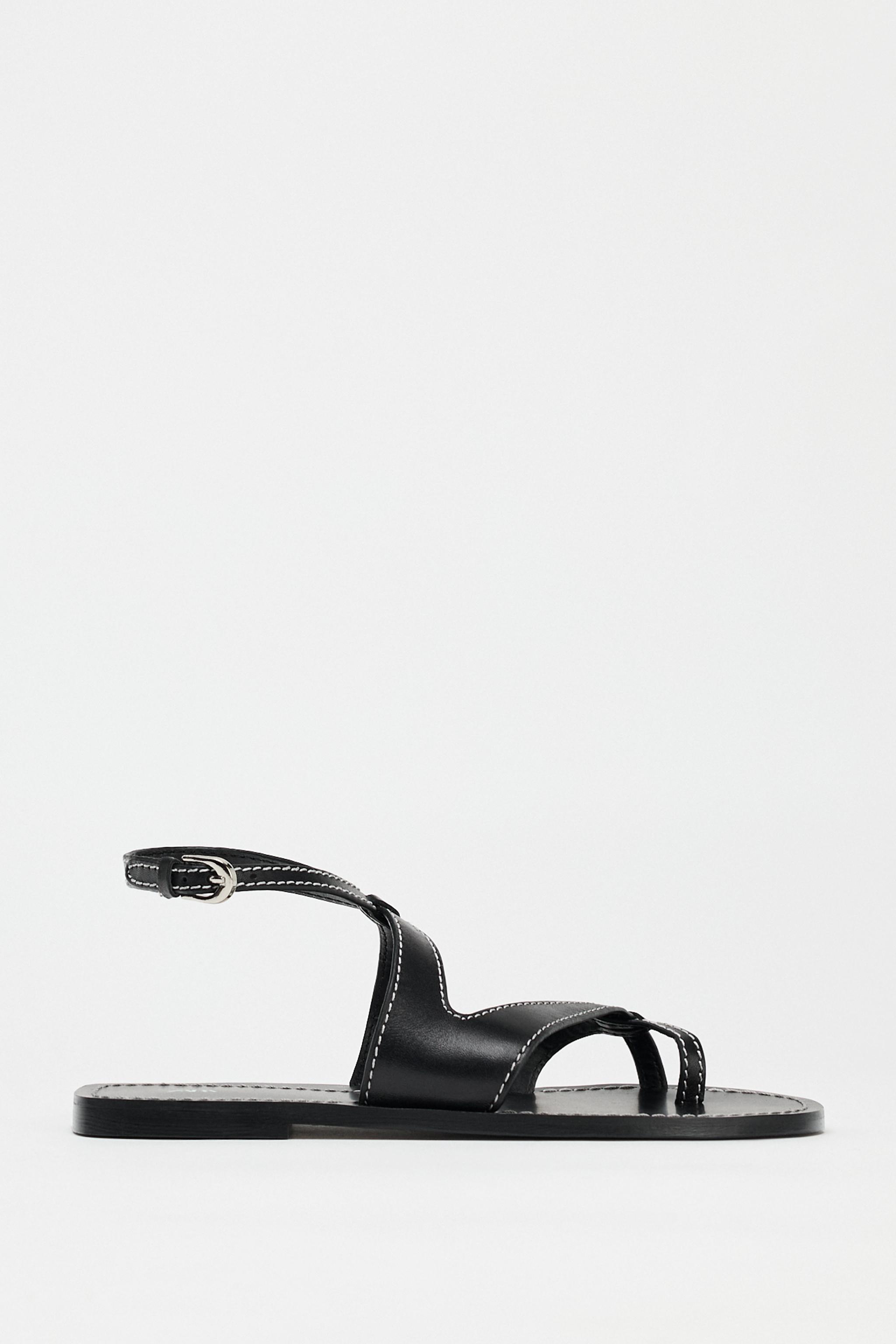 Leather Strappy Sandals