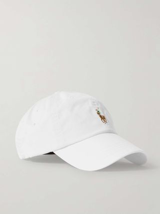 Embroidered Cotton-Twill Baseball Cap