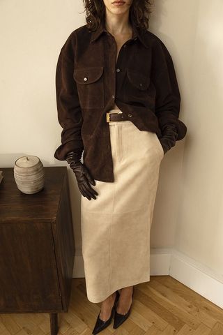 Helsa, Suede Overshirt