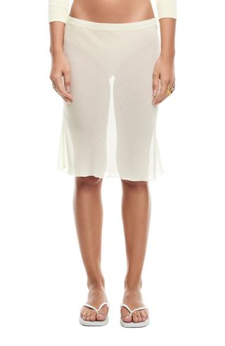 Low Rise Semisheer Skirt