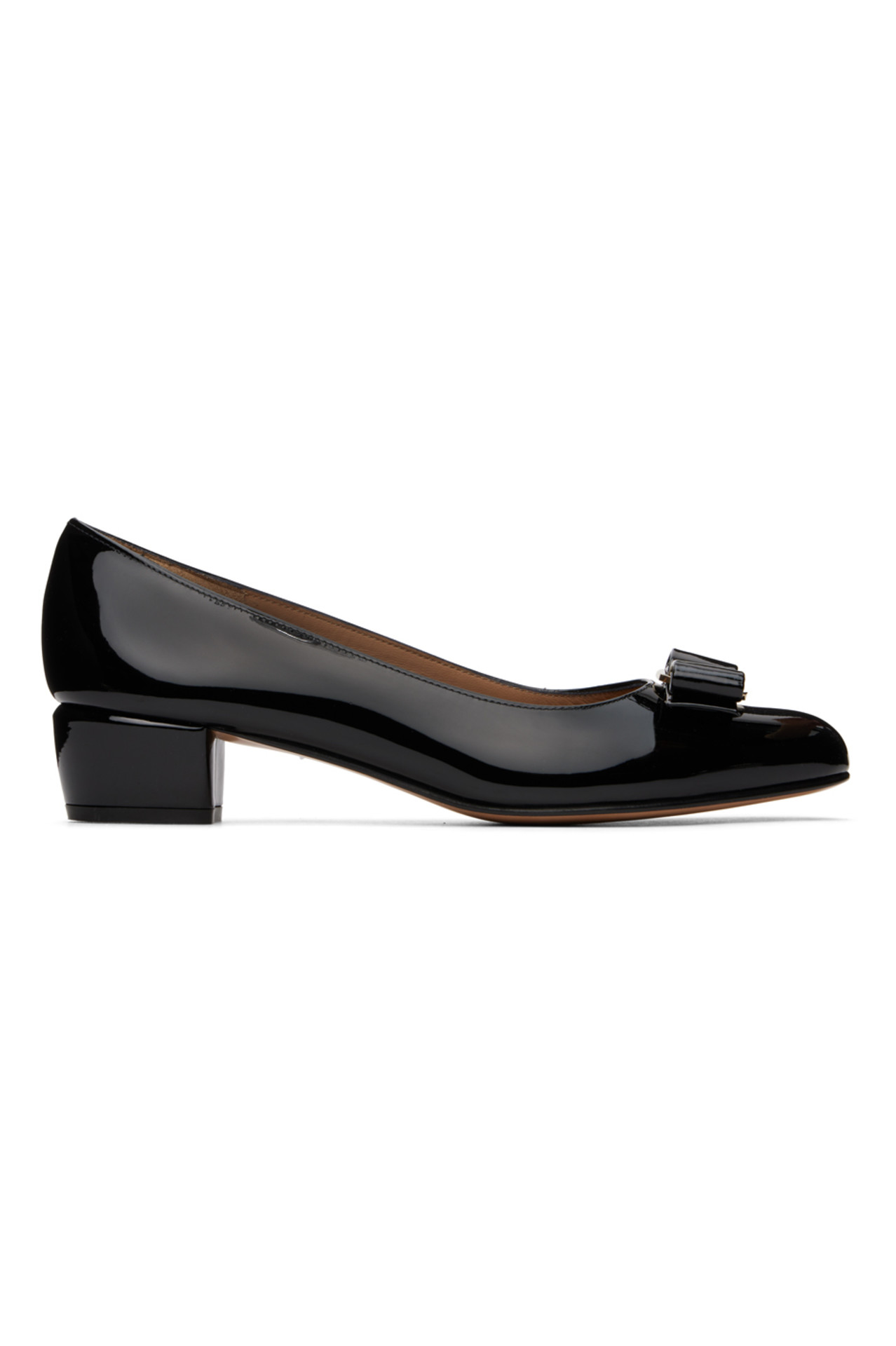 Ferragamo, Black Vara Heels