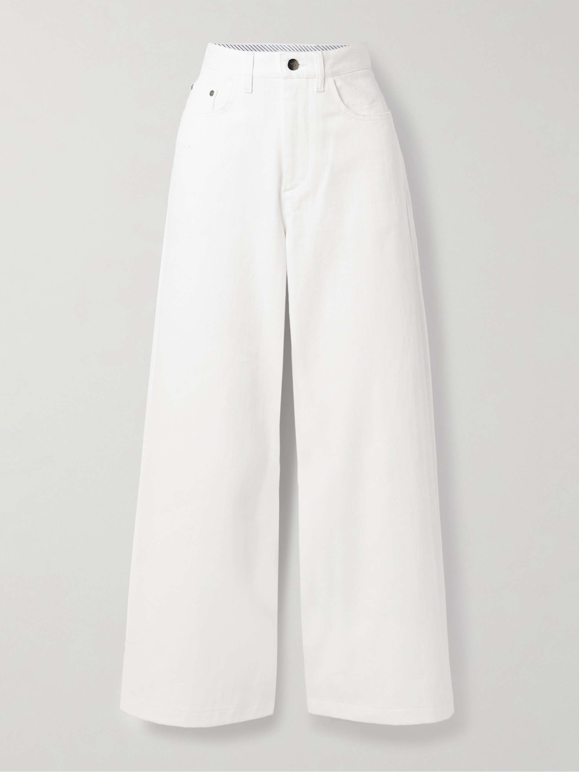 Massive Organic Cotton-Twill Wide-Leg Pants