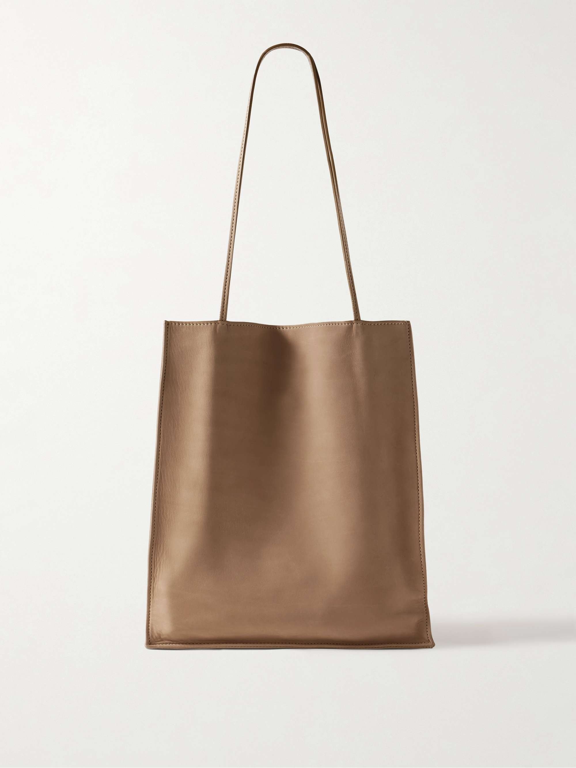 To Go Large Leather-Trimmed Nubuck Tote
