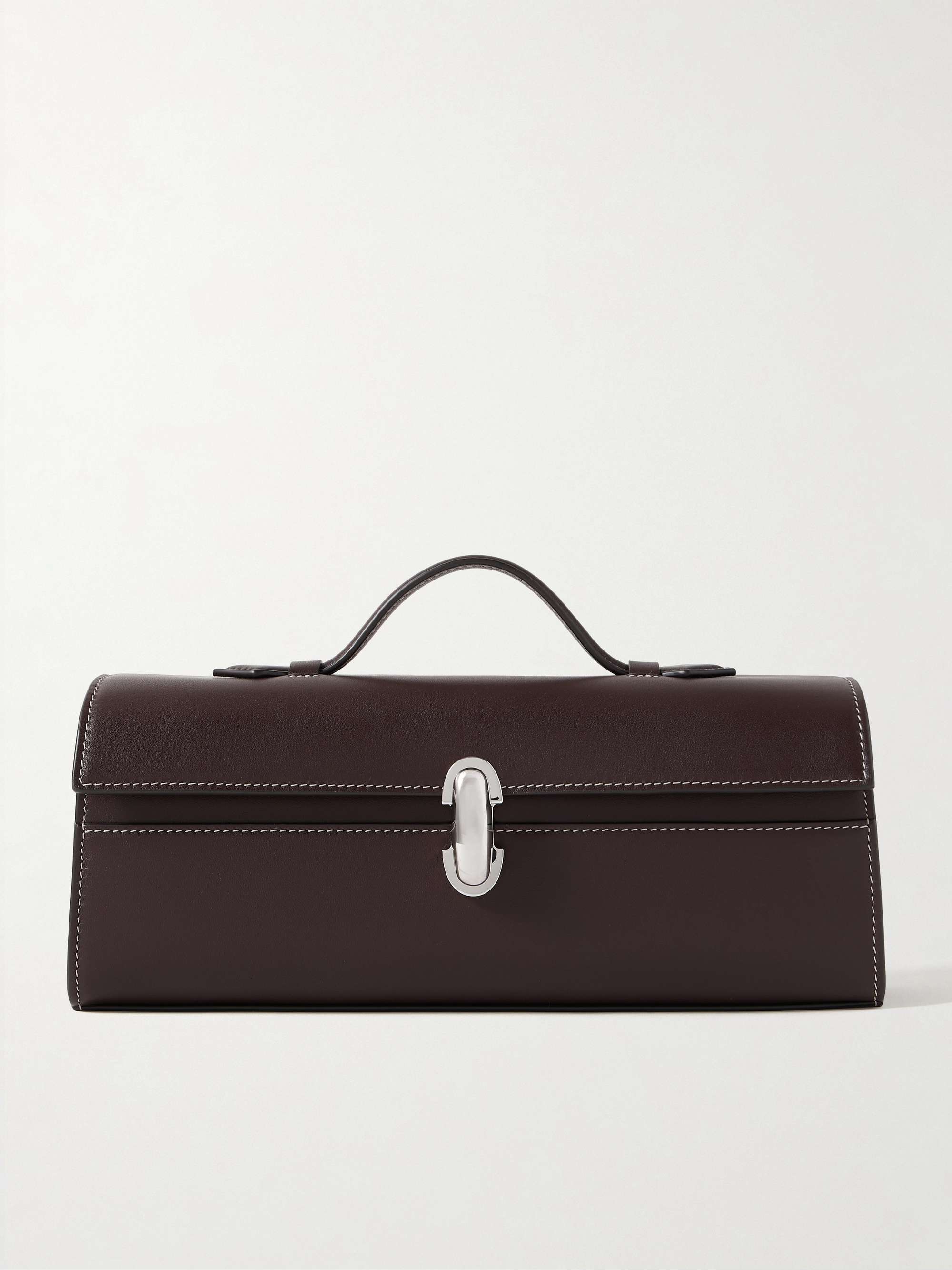 Slim Symmetry Leather Tote