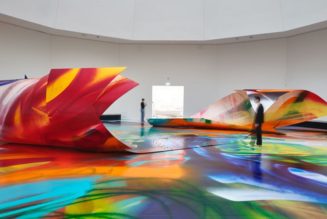 In 'The Sprayed Dear,' Katharina Grosse's Dreamy Art Knows No Bounds