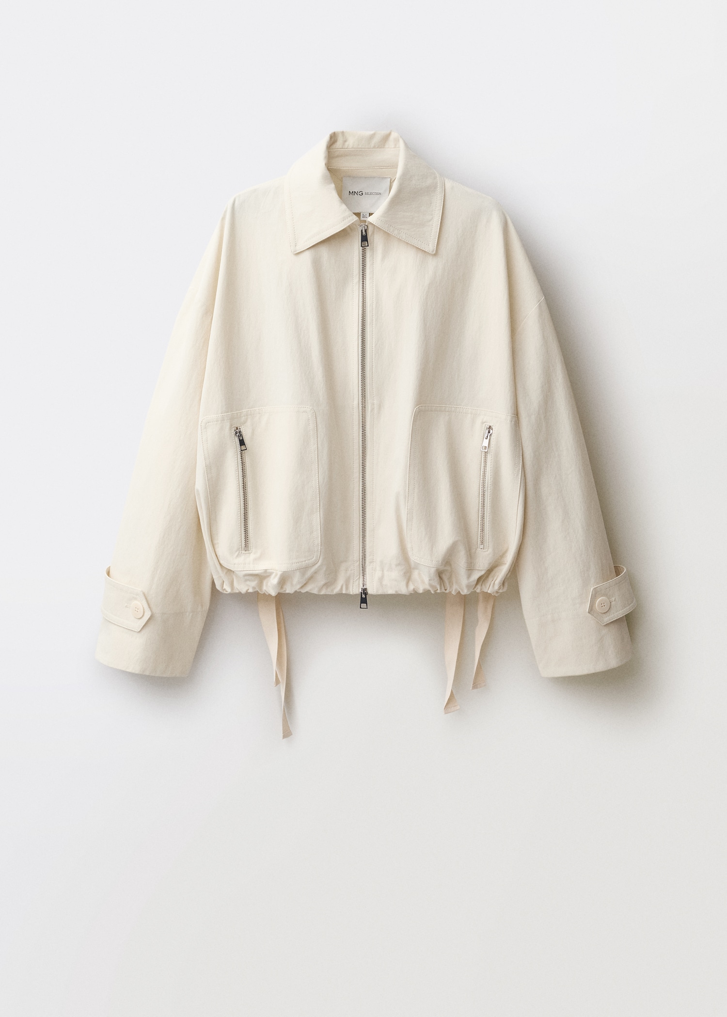 MANGO, Bomber Jacket With Adjustable Hem