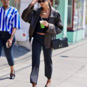 It's Spreading: Every Day, Another Chic L.A. Fashion Person Is Seen Wearing This Black Pants Trend With Ballet Flats