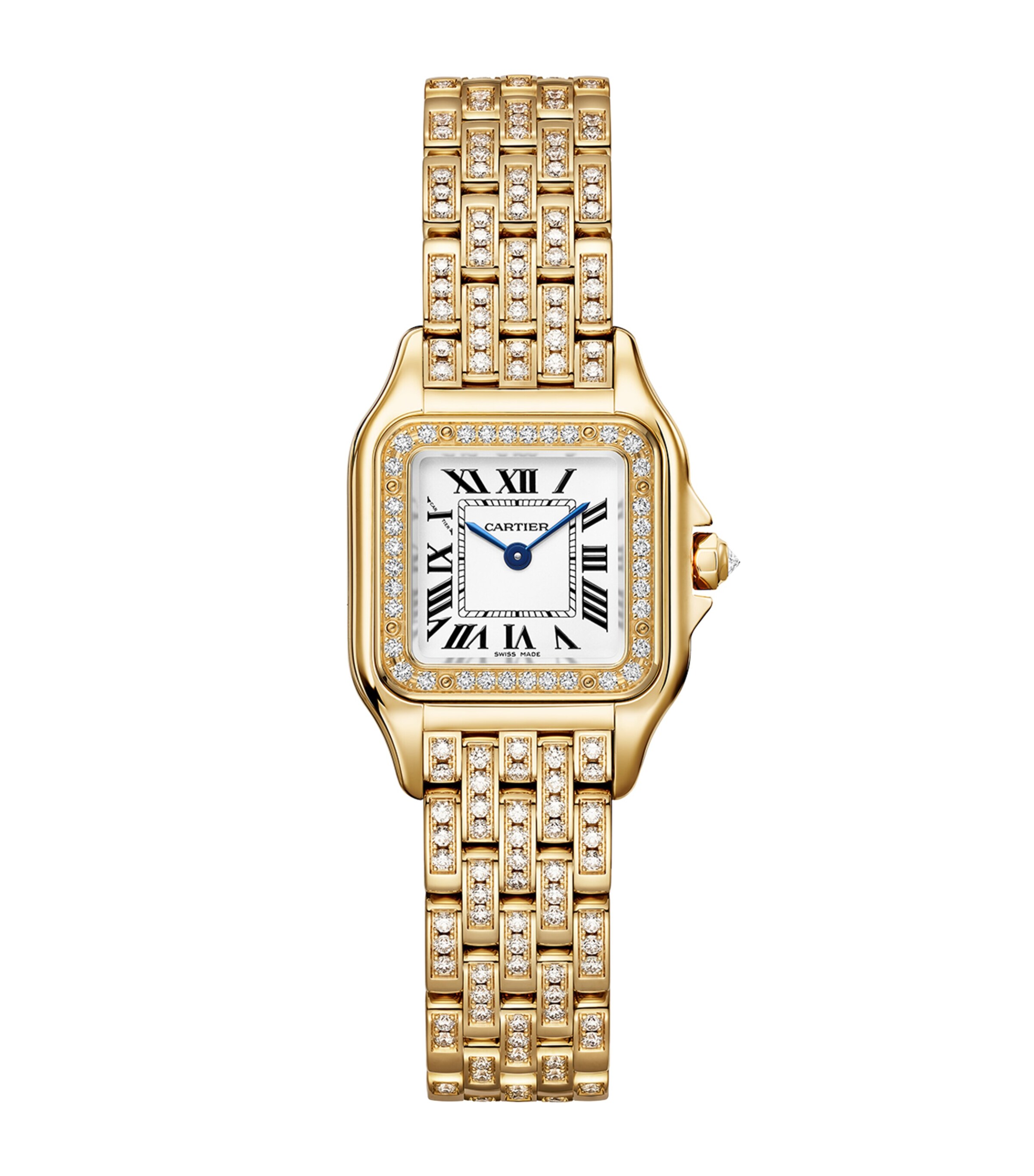 Yellow Gold and Diamond Panthère De Cartier Watch 22mm