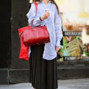 Katie Holmes and French Women Know That This Is the Classiest Skirt Trend to Wear With Flats