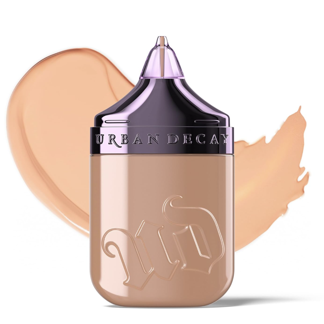 Urban Decay Face Bond Self-Setting Waterproof Foundation, Medium Coverage, Natural Matte Finish, 3% Niacinamide Serum Improves Skin Texture Feel, Transfer-Resistant, Sweat-Proof, Blurs Skin - Shade 9
