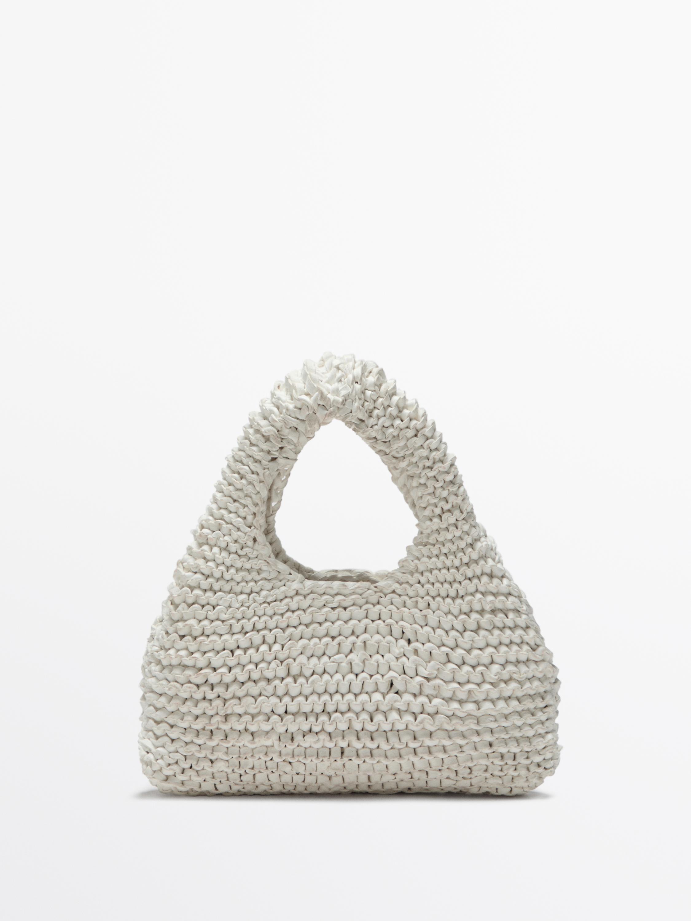 Massimo Dutti, Mini Suede Crochet Bag