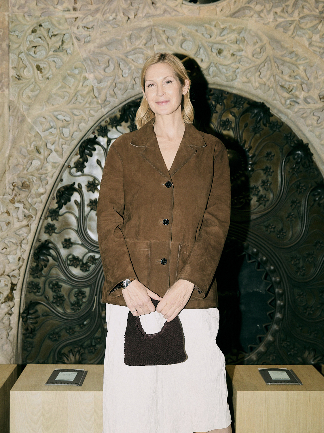 Guest at the Massimo Dutti runway show.