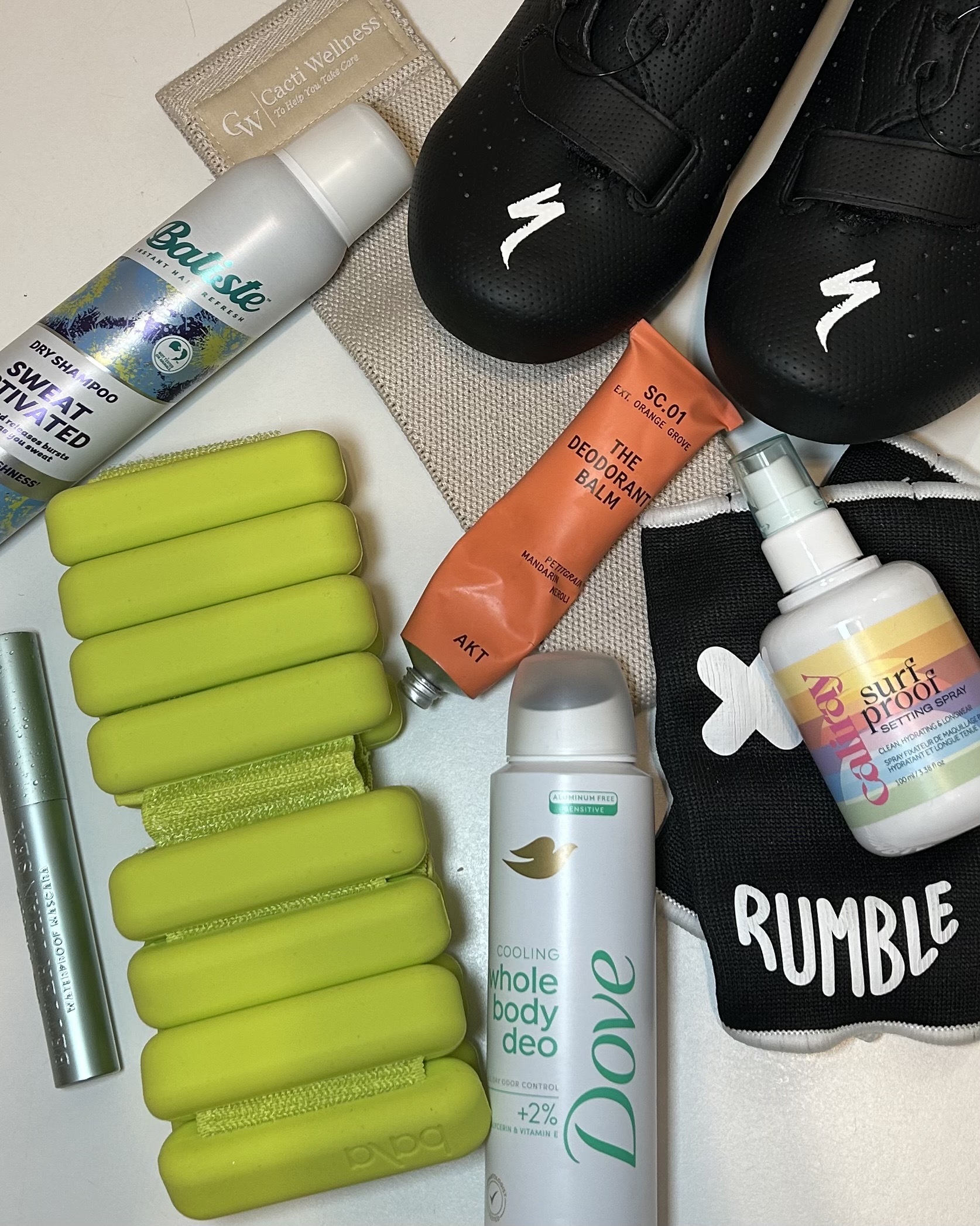 Sweat-proof beauty products.