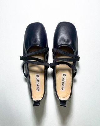 Cross Straps Foldable Ballerinas