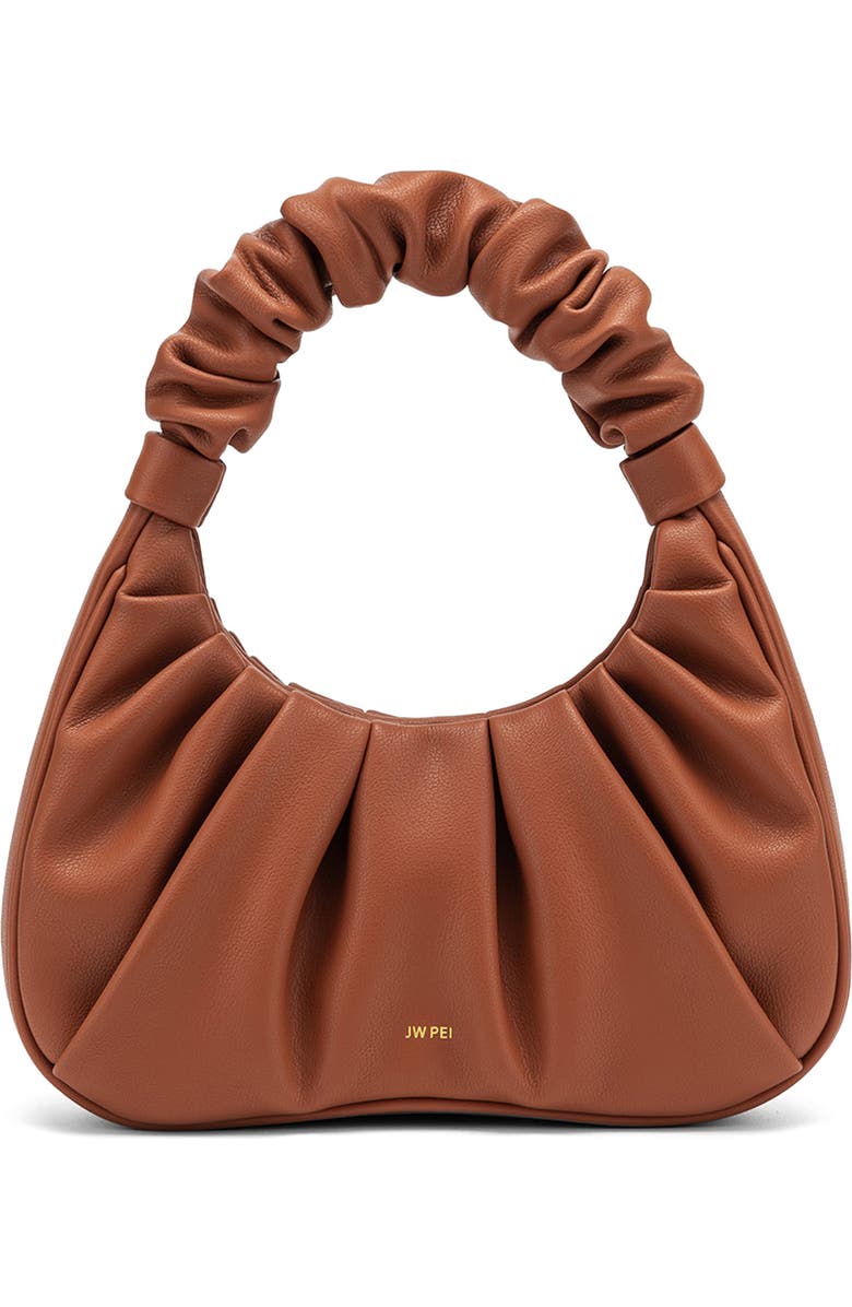 Gabbi Ruched Faux Leather Hobo