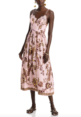 Tropical Landing Midi Dress