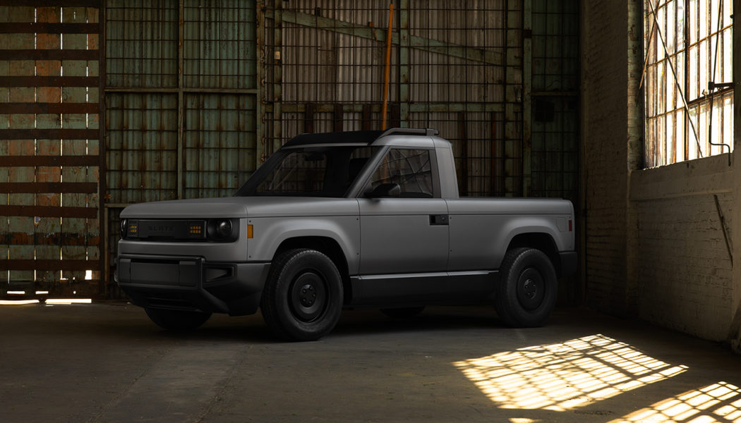 Slate Truck is a $20,000 American-made electric pickup with no paint, no stereo, and no touchscreen