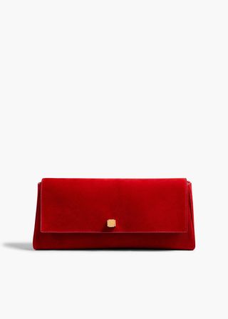 Khaite, Audrey Clutch in Rebel Suede