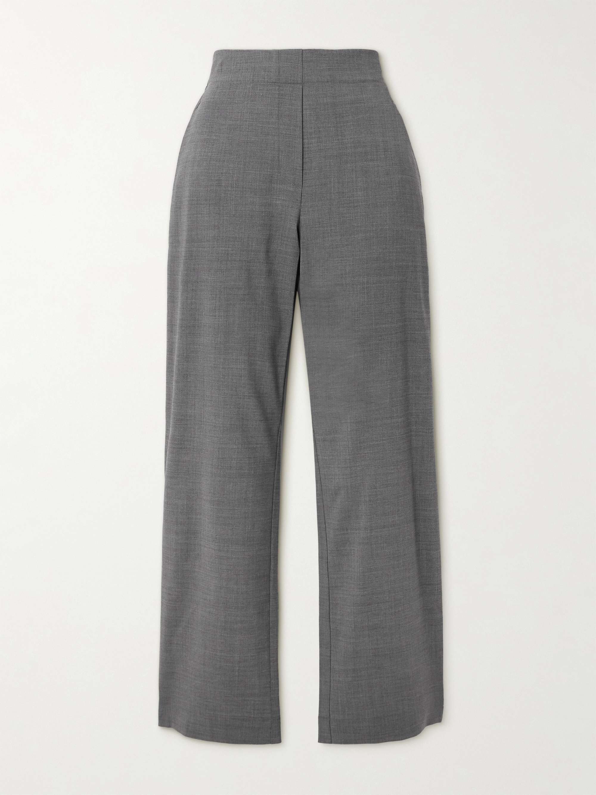 Jane Stretch-Wool Straight-Leg Pants