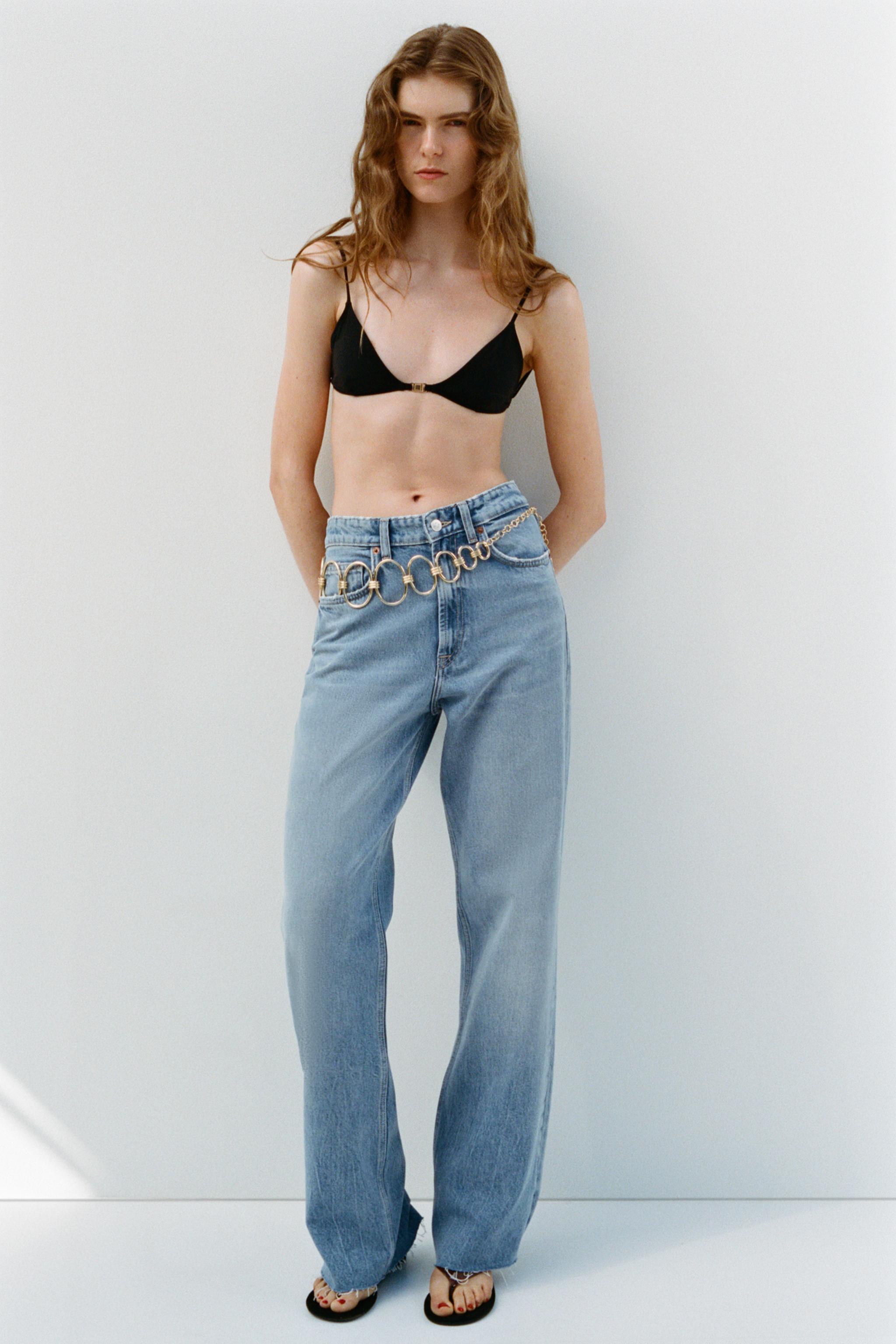 Trf High Rise Wide Leg Jeans