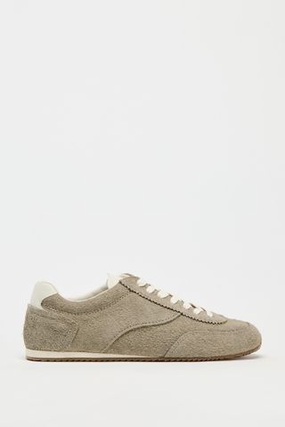 Contrast Leather Sneakers