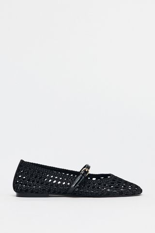 Woven Strap Ballet Flat