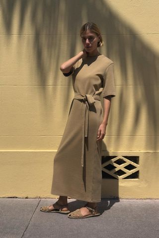 Split Suede Cage Sandals