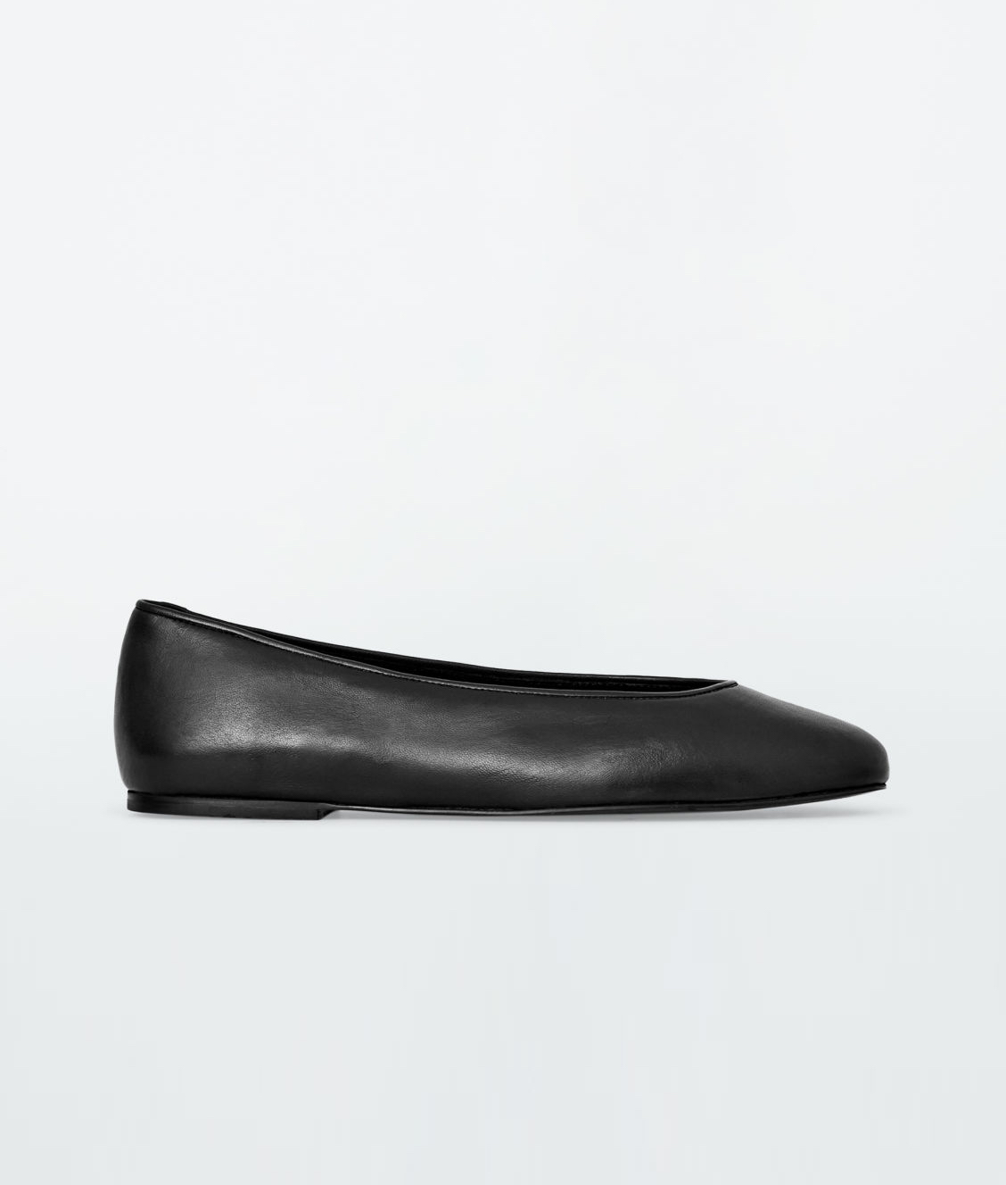 cos, LEATHER BALLERINA FLATS
