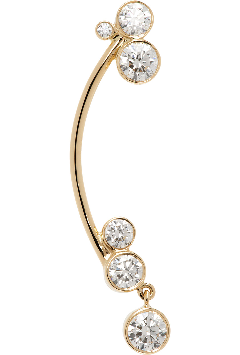 Gold Grande Stella Diamant Single Earring