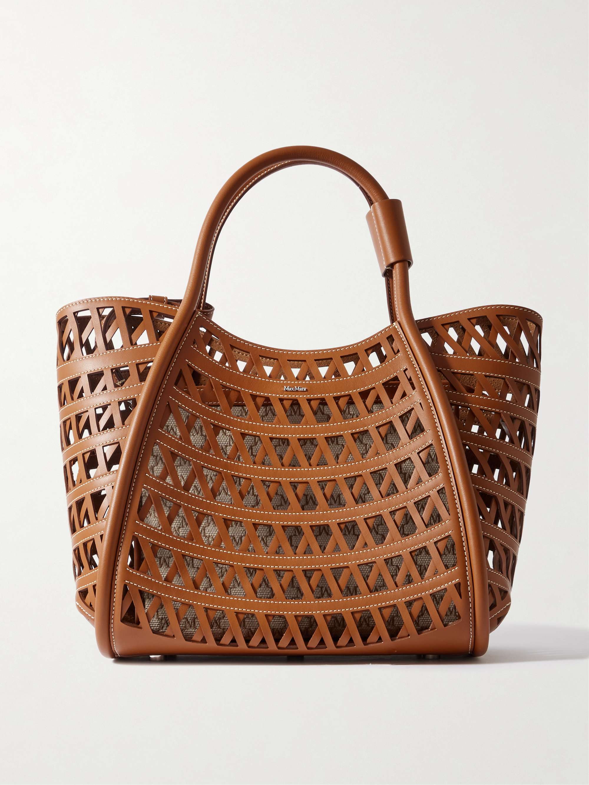 Marine Cutout Leather Tote