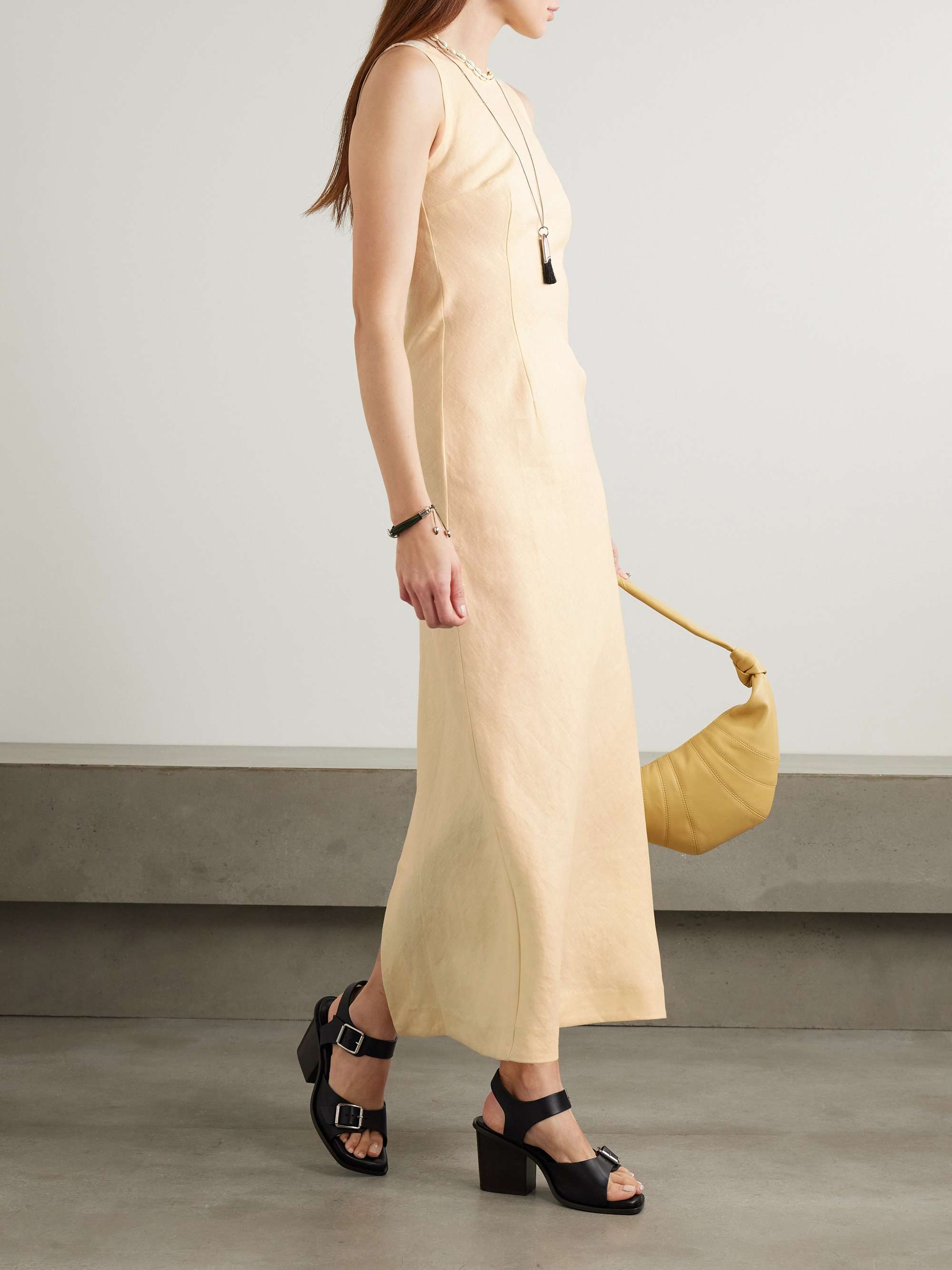 Lydie Linen Maxi Dress