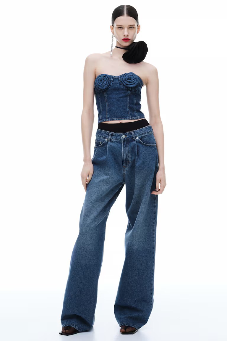 hm, Baggy Pleat-Front Jeans
