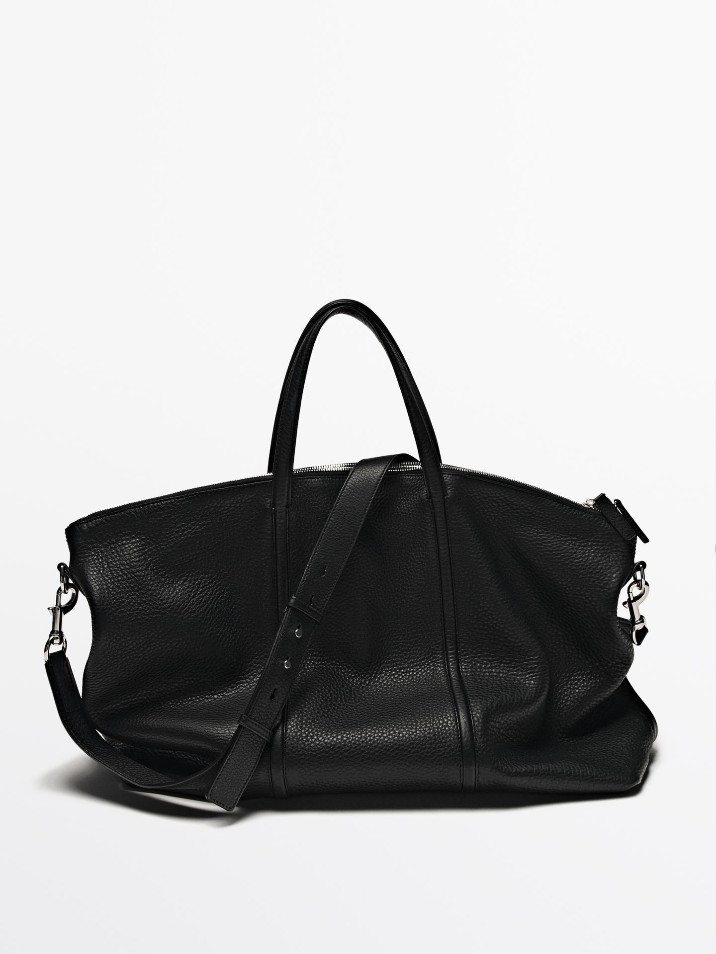 Massimo Dutti, Grainy Leather Travel Bag
