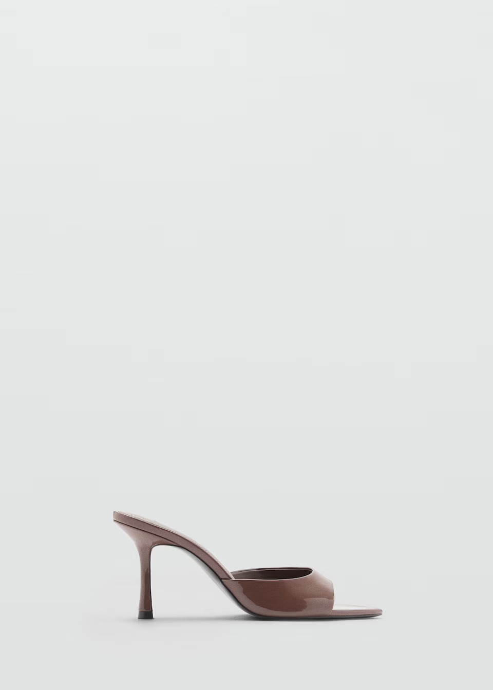 Mango, Patent Leather Effect Heeled Sandal