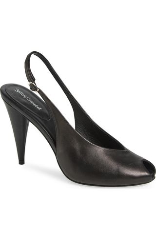 Snoah Slingback Peep Toe Pump