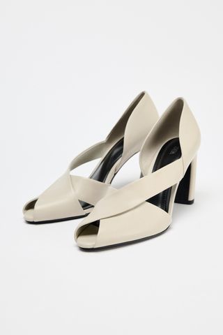 Asymmetric Leather Sandals