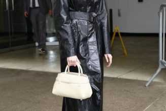 This White Lotus It Girl Just Convinced Me to Buy This Jacket Trend to Wear With Flats and Socks