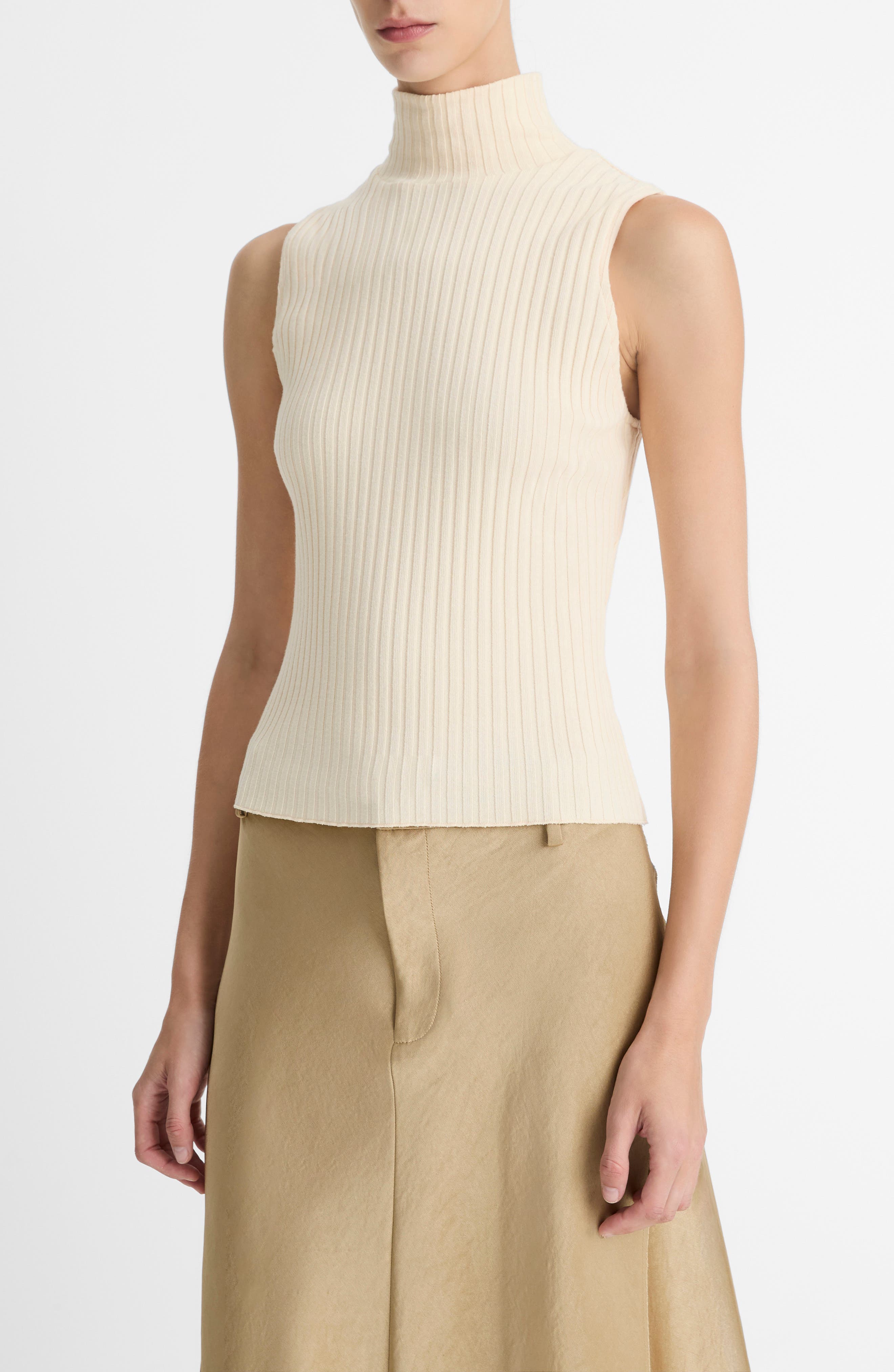 Vince, Sleeveless Rib Top