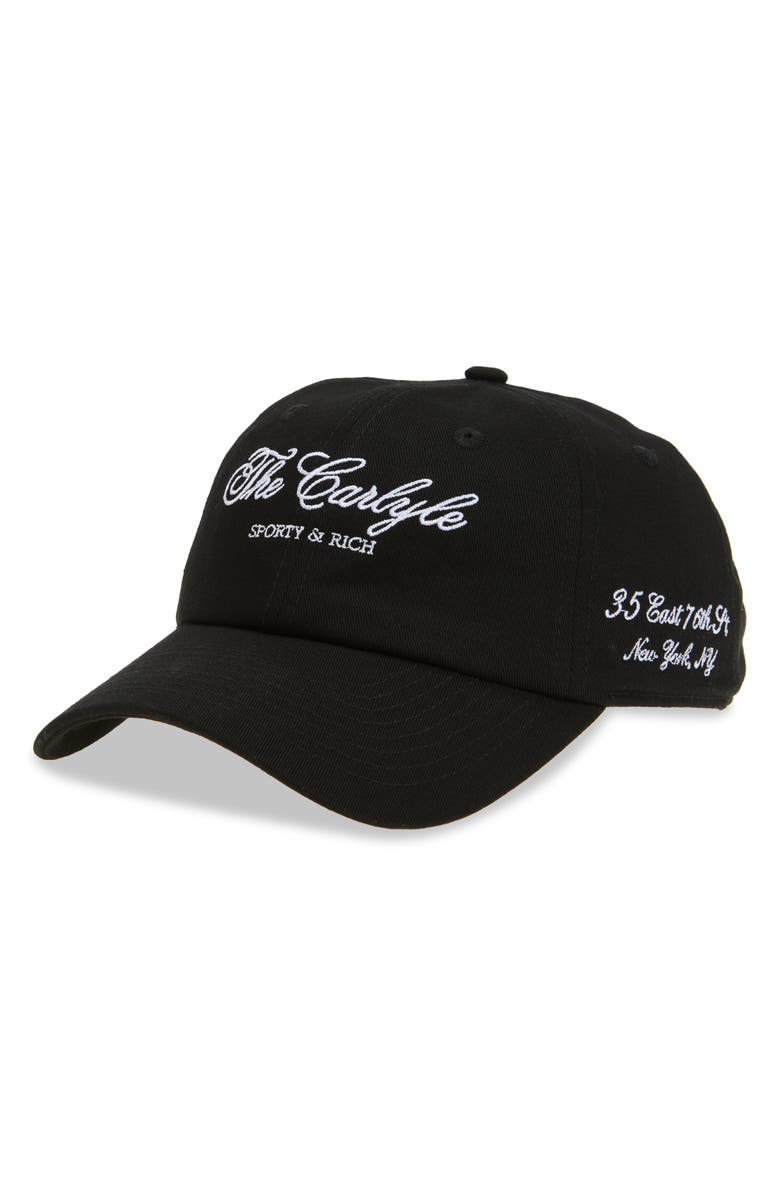 Carlyle Embroidered Logo Cotton Twill Baseball Cap