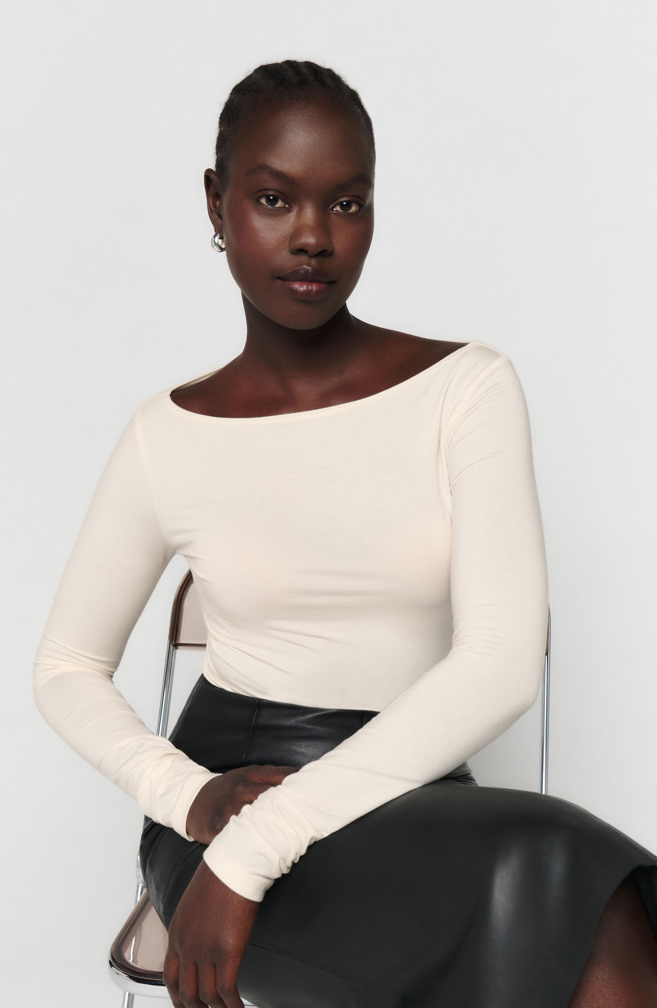 Reformation, Wiley Ballet Neck Top