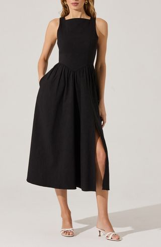 Bow Back A-Line Dress