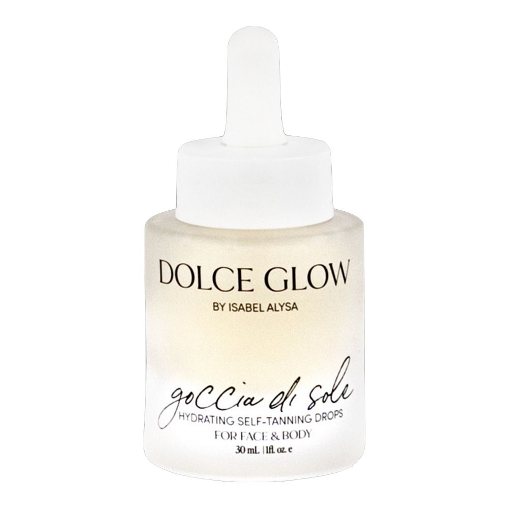 Dolce Glow, Goccia Di Sole Hydrating Self-Tanning Serum Drops for Face and Body