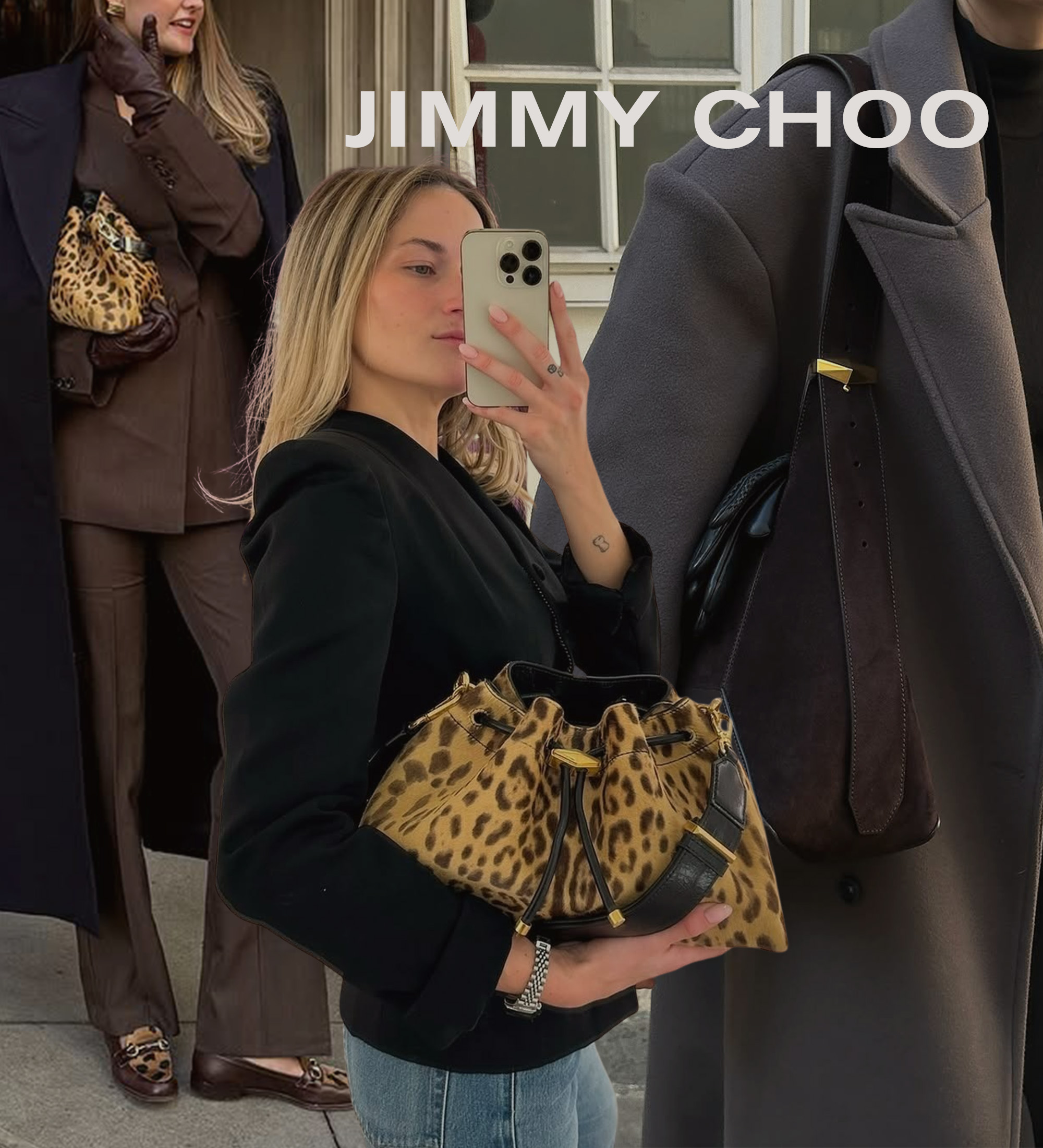 Collage of Jimmy Choo bags