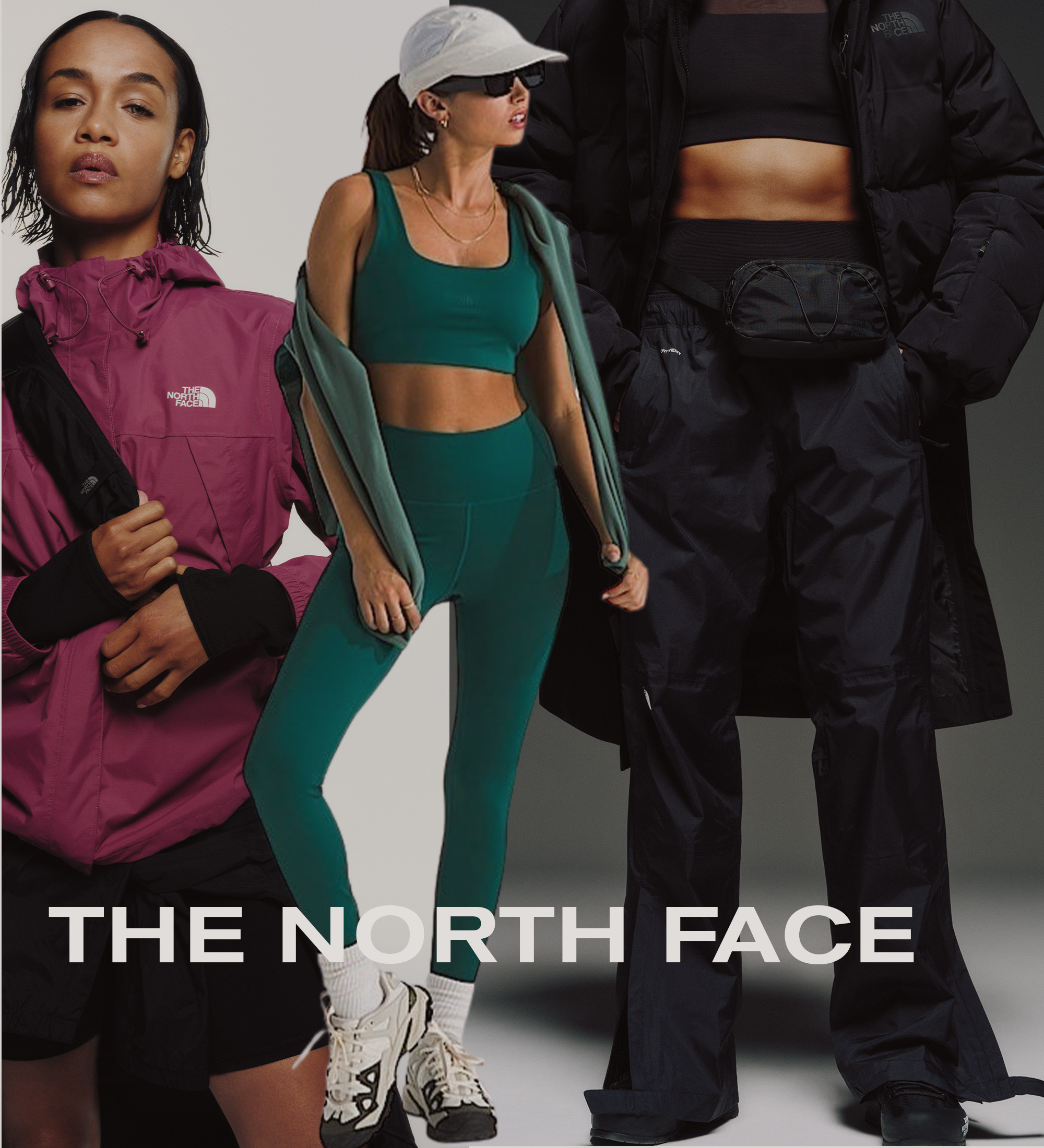 Collage of Activewear from The North Face