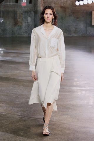 Asymmetric Linen Skirt Zw Collection